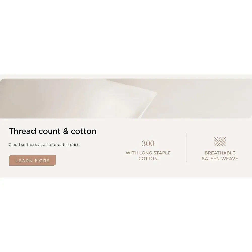 100% Cotton Twin Sheet Set Green 300TC Sateen Weave 3 Piece Soft Bedding